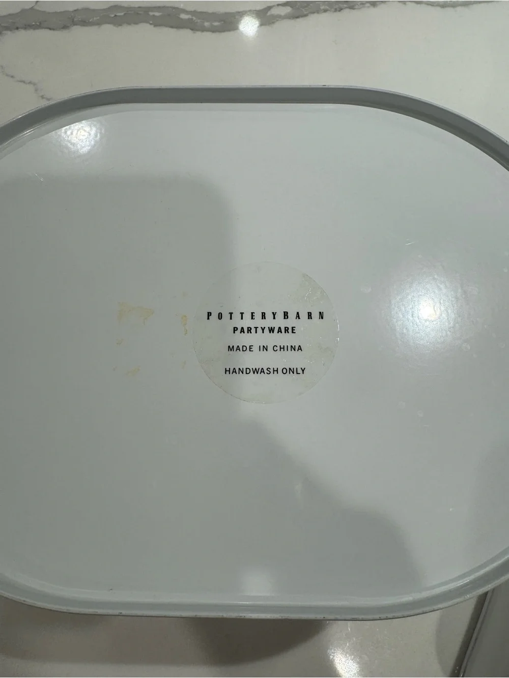 Pottery Barn 3 piece White Partyware Set EUC